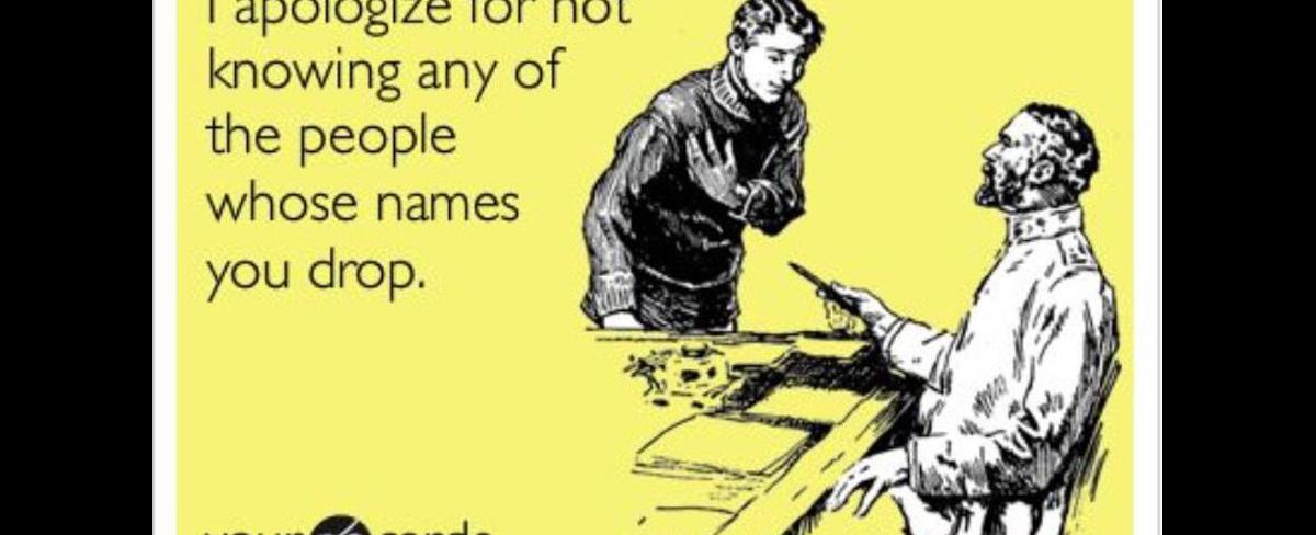 name-dropper是指什麼？ | Teacher Sammy's English Language Blog